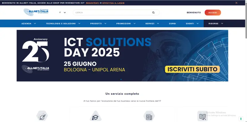 allnet website screenshot